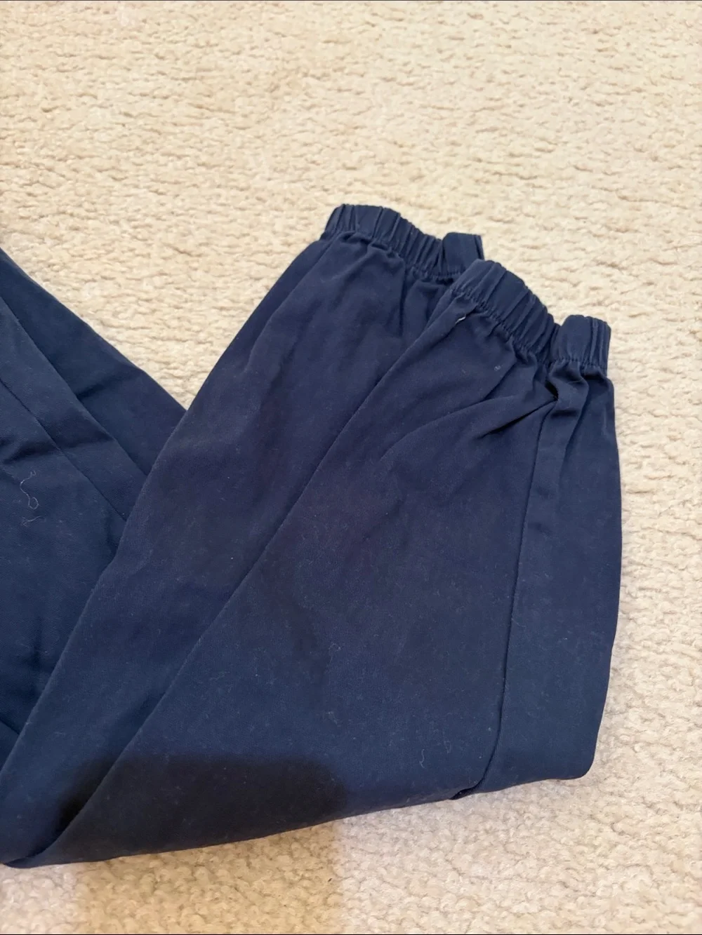 Boys Navy Elastic-Waist Jogger Pants L size 12